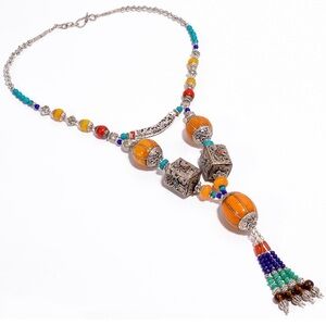 Bohemian Multicolor Beaded Necklace